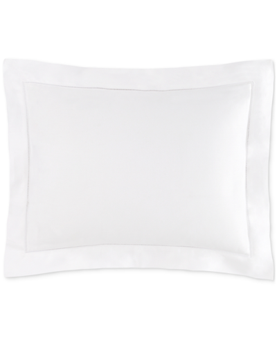 Sferra Fiona Sateen Cotton Decorative Pillow, 12" X 16" In White