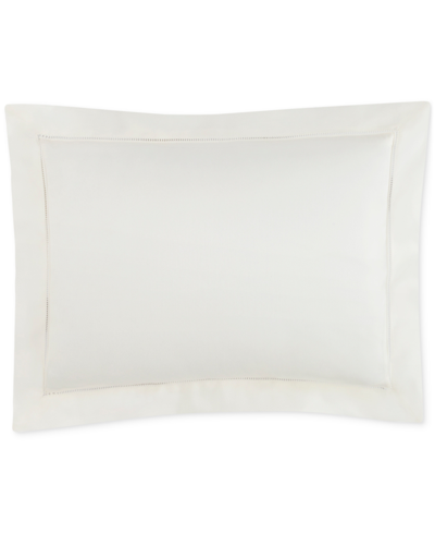 Sferra Fiona Sateen Cotton Decorative Pillow, 12" X 16" In Ivory