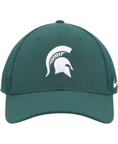 Shop Nike Men's  Green Michigan State Spartans Legacy91 Meshback Swoosh Performance Flex Hat