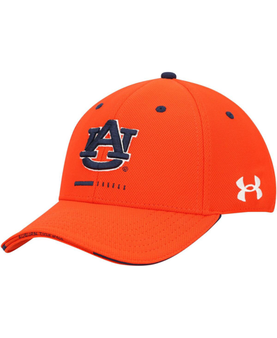 Shop Under Armour Men's  Orange Auburn Tigers Blitzing Accent Performance Adjustable Hat