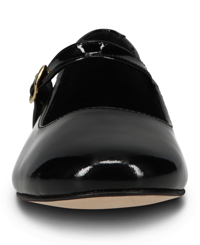 Shop Polo Ralph Lauren Big Girls Kinslee Leather Flats From Finish Line In Black