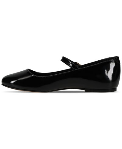 Shop Polo Ralph Lauren Big Girls Kinslee Leather Flats From Finish Line In Black