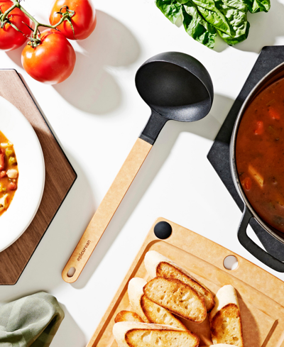 Epicurean Gourmet Series Nylon Ladle With Black Head Handle, 13" In Natural