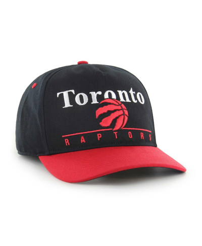 Shop 47 Brand Men's ' Black, Red Toronto Raptors Super Hitch Adjustable Hat In Black,red