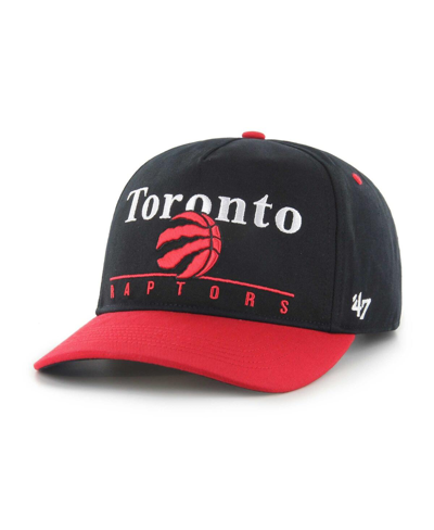 Shop 47 Brand Men's ' Black, Red Toronto Raptors Super Hitch Adjustable Hat In Black,red