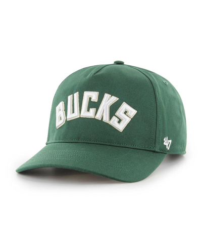 Shop 47 Brand Men's ' Hunter Green Milwaukee Bucks Contra Hitch Snapback Hat