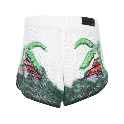 Amiri Eden Rock Drawstring Crochet Shorts In Multicolour