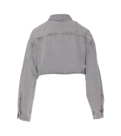 Shop Miu Miu Coats In Grey
