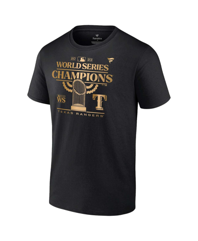 Fanatics Men's  Branded Adolis Garcia Black Texas Rangers 2023 World Series Champions Name And Number In Black