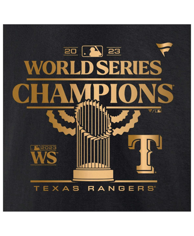 Fanatics Men's  Branded Adolis Garcia Black Texas Rangers 2023 World Series Champions Name And Number In Black