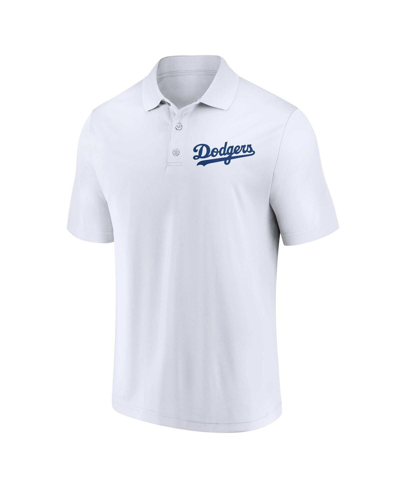 Fanatics Men's  Royal, White Los Angeles Dodgers Two-pack Logo Lockup Polo Shirt Set In Royal,white