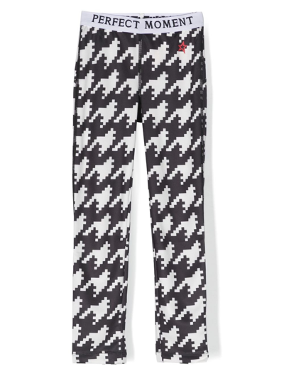 Shop Perfect Moment Black Houndstooth Leggings