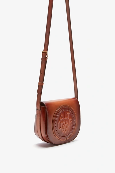 Shop Altuzarra 'medallion' Saddle Bag In Brushed