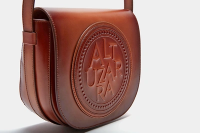 Shop Altuzarra 'medallion' Saddle Bag In Brushed