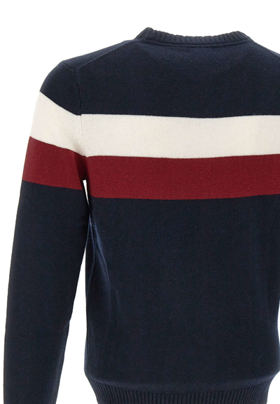 Shop Sun 68 Fancywool, Viscose And Cashmere Sweater Sweater In Navy Blue