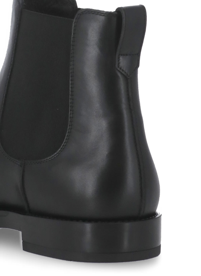 Shop Tod's Suede Leather Chealsea Boots In Black