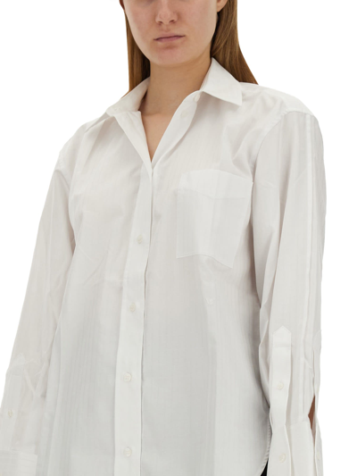 Shop Victoria Beckham Oversize Shirt In Bianco