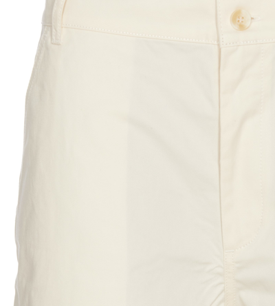 Shop Maison Kitsuné Casual Pants In White