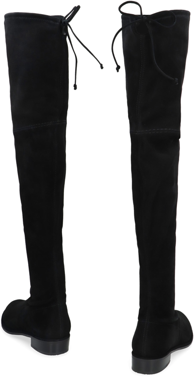 Stuart Weitzman Over-the-knee Boots With Luxurious Suede Finish And Elegant Design In Black