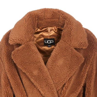 Shop Ugg Alesandra Faux Fur Coat In Brown
