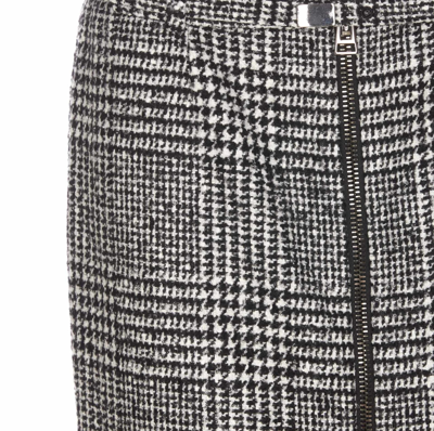 Shop Tom Ford Wool Belted Zipped Skirt In Black