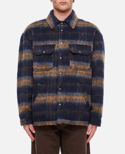Shop President's Checked Overshirt In Multicolour