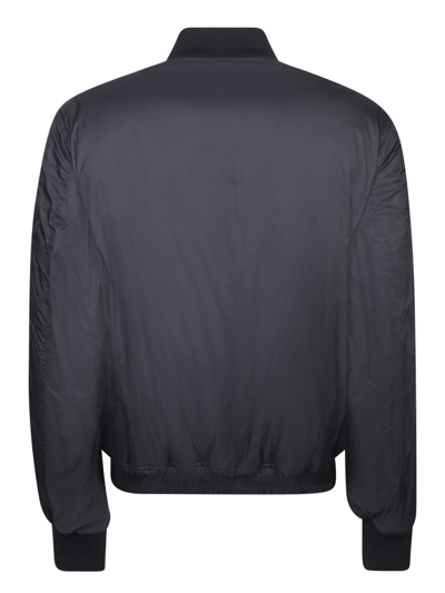 Shop Marcelo Burlon County Of Milan Reversible Black/ Blue Bomber Jacket