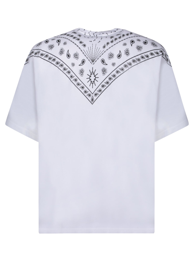 Shop Marcelo Burlon County Of Milan Bandana-print White T-shirt
