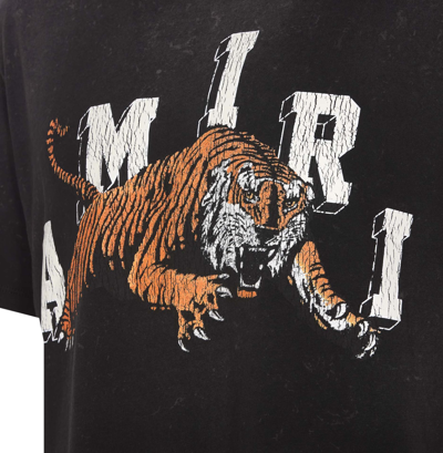 Shop Amiri Vintage Tiger T-shirt In Black