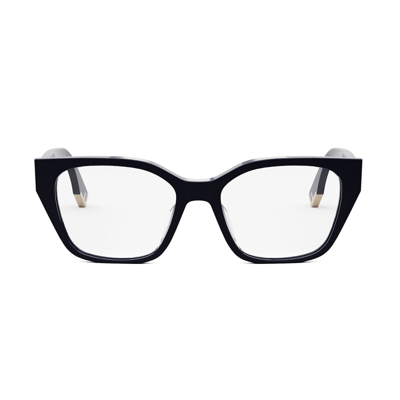 Shop Fendi Fe50001i 090 Glasses In Blu