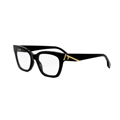 Shop Fendi Fe50073i 001 Glasses In Nero