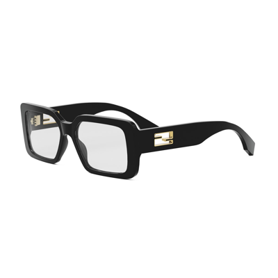 Shop Fendi Fe50072i 001 Glasses In Nero