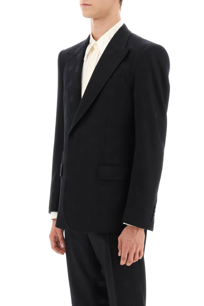 Dolce & Gabbana Virgin Wool Blend Single-breast Jacket In Black