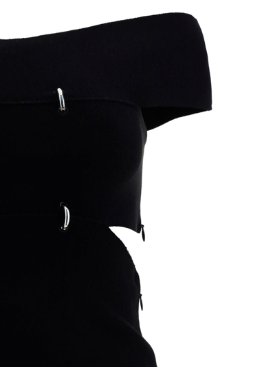 Alexander Mcqueen Lex Sliced Top Ld32 In Black