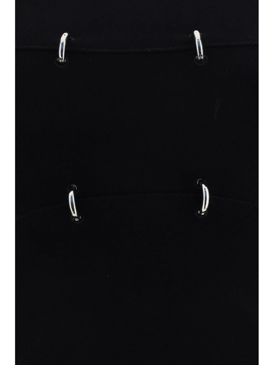 Alexander Mcqueen Lex Sliced Top Ld32 In Black