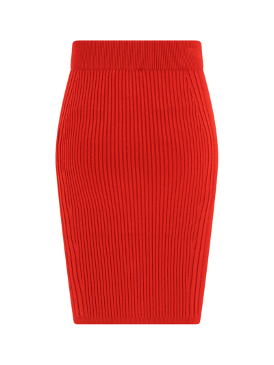 Balmain Knee-length Mini Skirt In Rouge