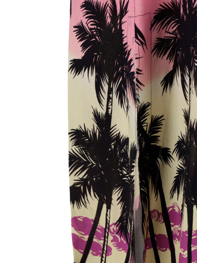 Palm Angels Synthetic Fibers Dress In Purple