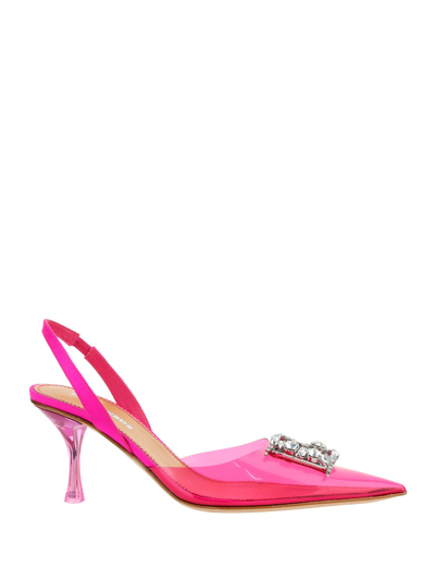 Shop Dsquared2 Crystal Statement Pumps In Fucsia