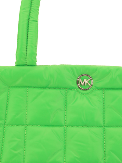 Michael Michael Kors Lilah Large Quilted Tote Bag In Palm