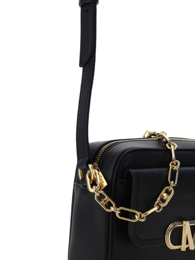 Michael Michael Kors Parker Bag In Black Leather In Black