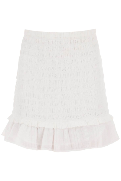 Shop Marant Etoile Dorela Mini Skirt In White