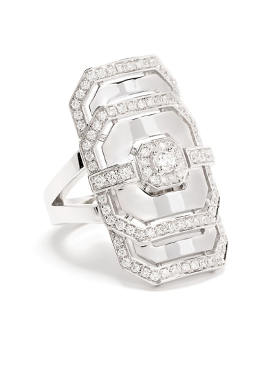 Statement Paris Sterling Silver My Way Diamond Ring In Silver