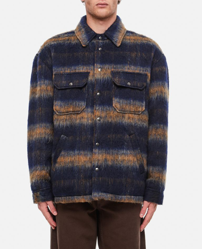 Shop President's Checked Overshirt In Multicolor