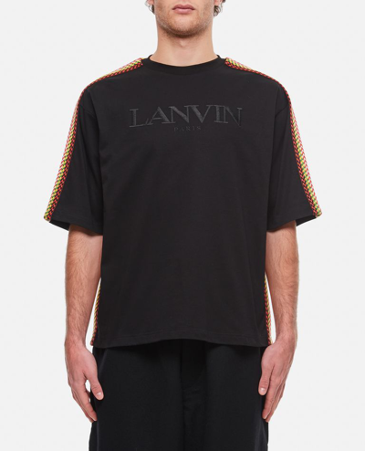 Shop Lanvin Side Curb Oversized T-shirt In Black
