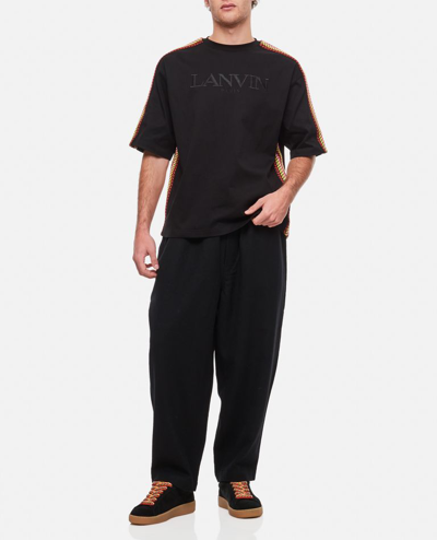 Shop Lanvin Side Curb Oversized T-shirt In Black