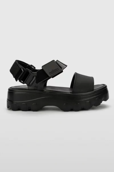 Shop Melissa Kick Off Jelly Platform Sandal In Black, Women's At Urban Outfitters