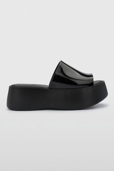 Melissa Becky Jelly Platform Slide In Black, Women's At Urban Outfitters In Black
