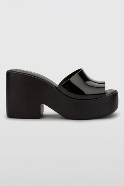 Melissa Posh Jelly Heel In Black, Women's At Urban Outfitters In Black