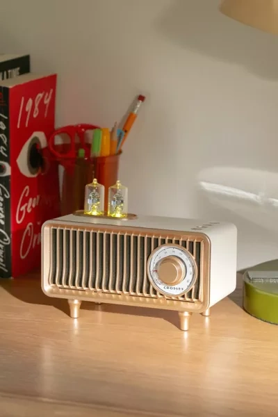 Shop Crosley Milton Portable Speaker Radio In Tan At Urban Outfitters