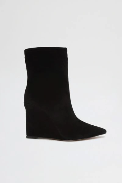 Shop Schutz Asya Leather Wedge Boot In Black, Women's At Urban Outfitters